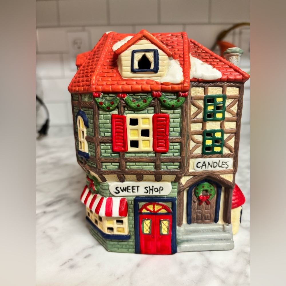 Charming Holiday Village Candle House for Christmas